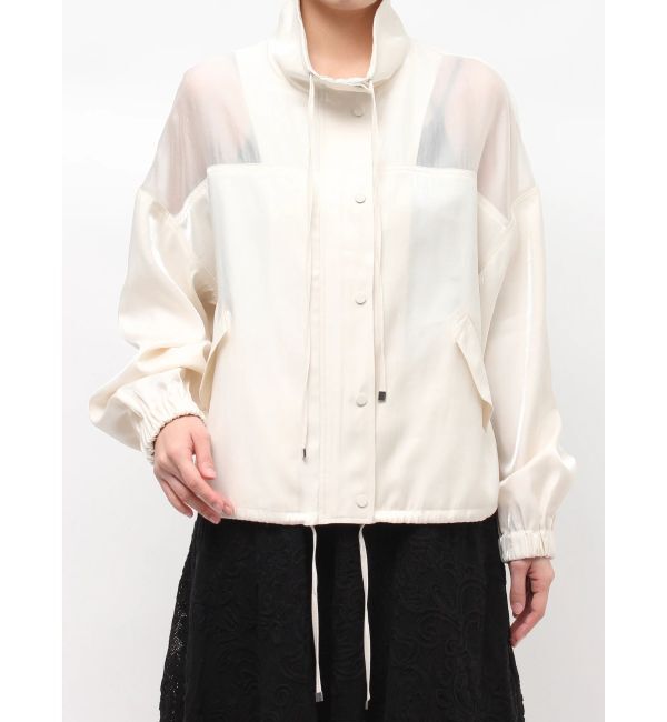 LAGUNAMOON「コントラストハイネックブルゾン」|ブルゾン・スタジャン|