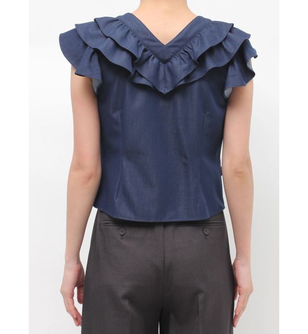 LAGUNAMOON「WZIPフリルブラウス」|シャツ・ブラウス|