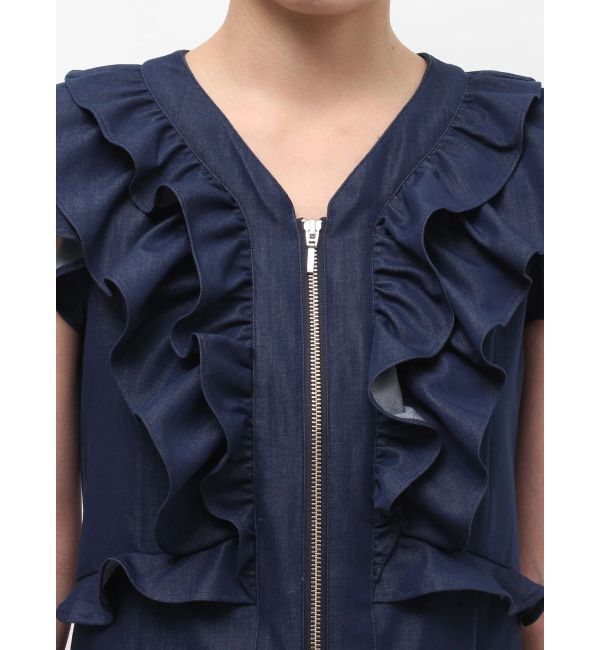 LAGUNAMOON「WZIPフリルブラウス」|シャツ・ブラウス|