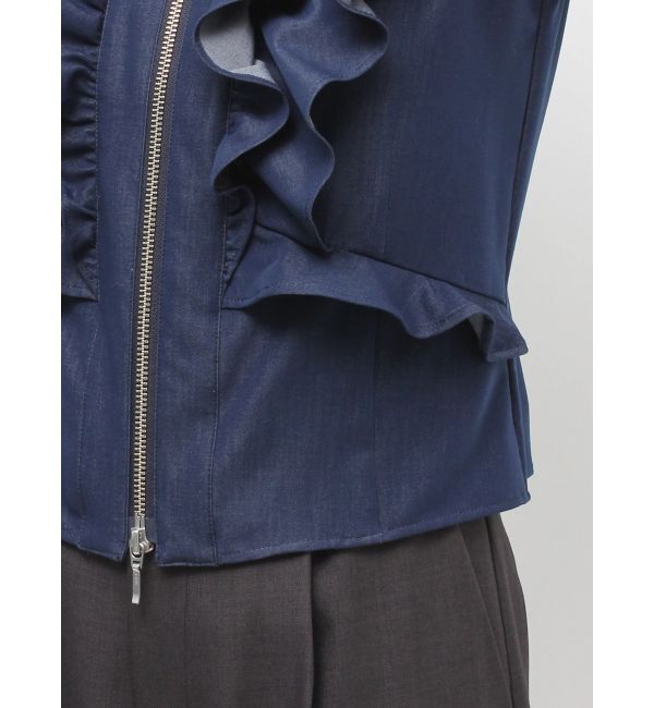 LAGUNAMOON「WZIPフリルブラウス」|シャツ・ブラウス|