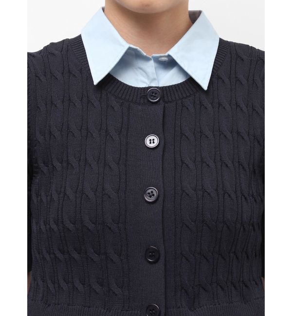 LAGUNAMOON「デタッチャブルペプラムニットカーディガン」|カーディガン|