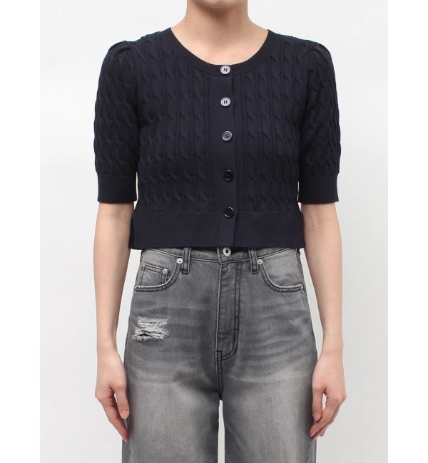 LAGUNAMOON「デタッチャブルペプラムニットカーディガン」|カーディガン|