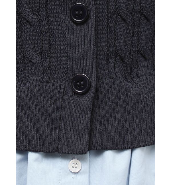 LAGUNAMOON「デタッチャブルペプラムニットカーディガン」|カーディガン|