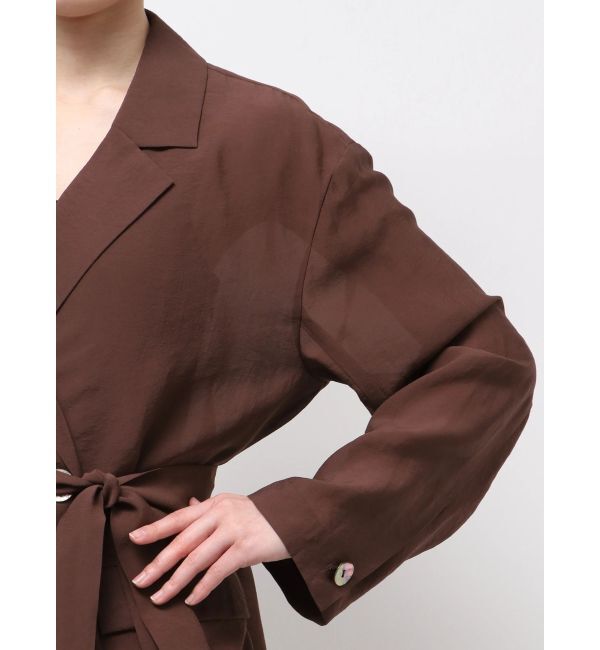 LAGUNAMOON「シェルボタンシアージャケット」|テーラードジャケット|
