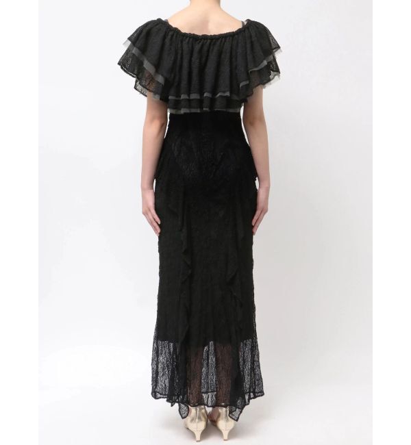 LAGUNAMOON「LADYレースフリルデザインボレロキャミワンピース」|ドレス|