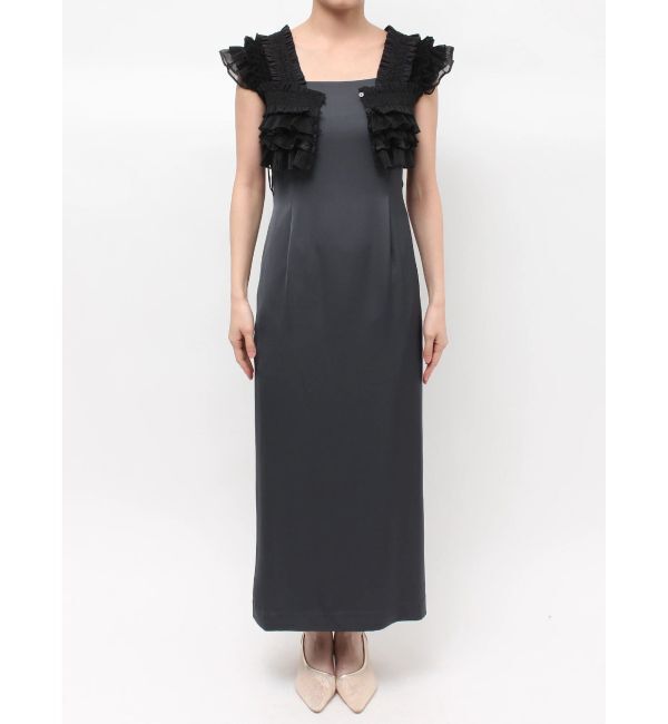 LAGUNAMOON「LADYミックステクスチャーボレロキャミワンピース」|ワンピース|