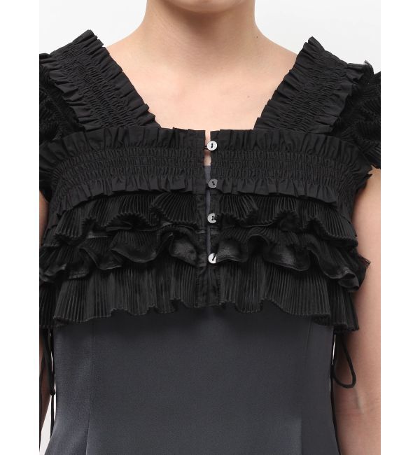 LAGUNAMOON「LADYミックステクスチャーボレロキャミワンピース」|ワンピース|