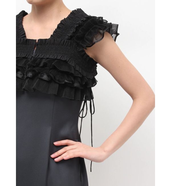 LAGUNAMOON「LADYミックステクスチャーボレロキャミワンピース」|ワンピース|