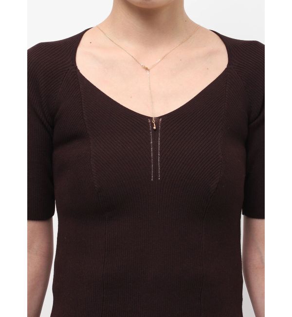 LAGUNAMOON「ラリエットニットプルオーバー」|ニット・セーター|