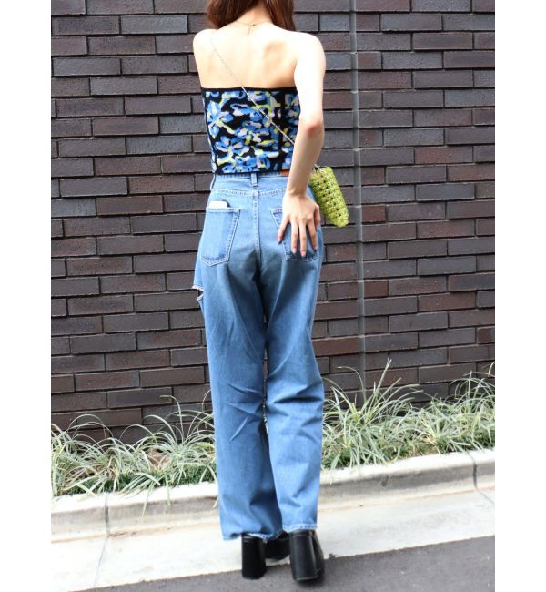 EVRIS「コルセットデザインジャガードビスチェ」|キャミソール|