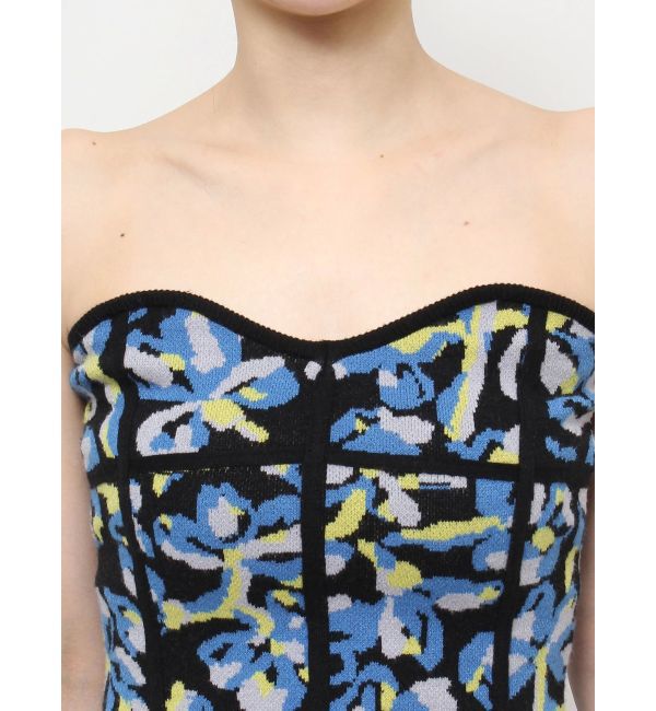 EVRIS「コルセットデザインジャガードビスチェ」|キャミソール|