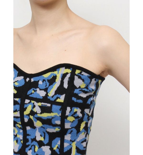 EVRIS「コルセットデザインジャガードビスチェ」|キャミソール|