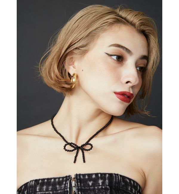 EVRIS「WIDE HOOP ピアス」|ピアス|