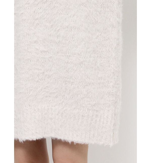 EVRIS「ヘアリーボリュームラメニットワンピース」|ワンピース|