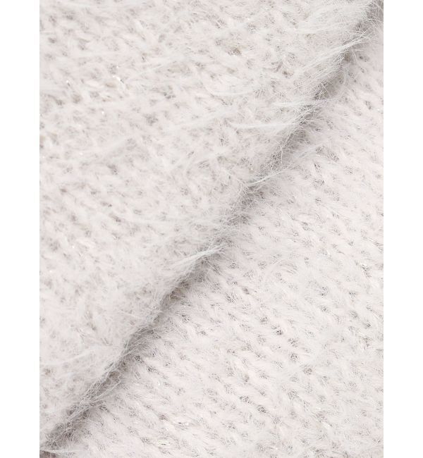 EVRIS「ヘアリーボリュームラメニットワンピース」|ワンピース|