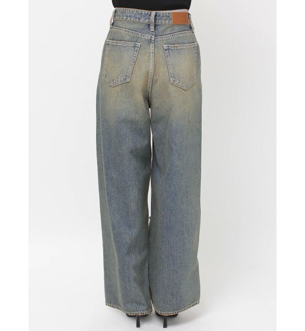 EVRIS「ハイダメージワイドデニムパンツ」|デニム|