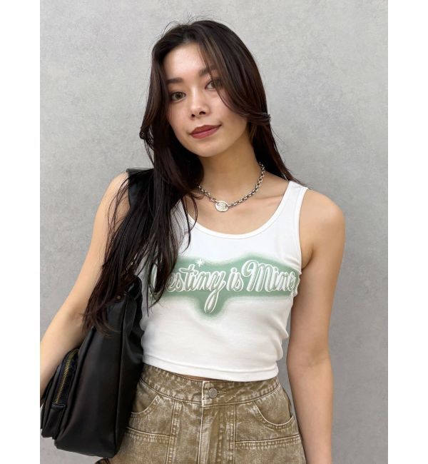 EVRIS「スプレーグラフィックタンクトップ」|タンクトップ|