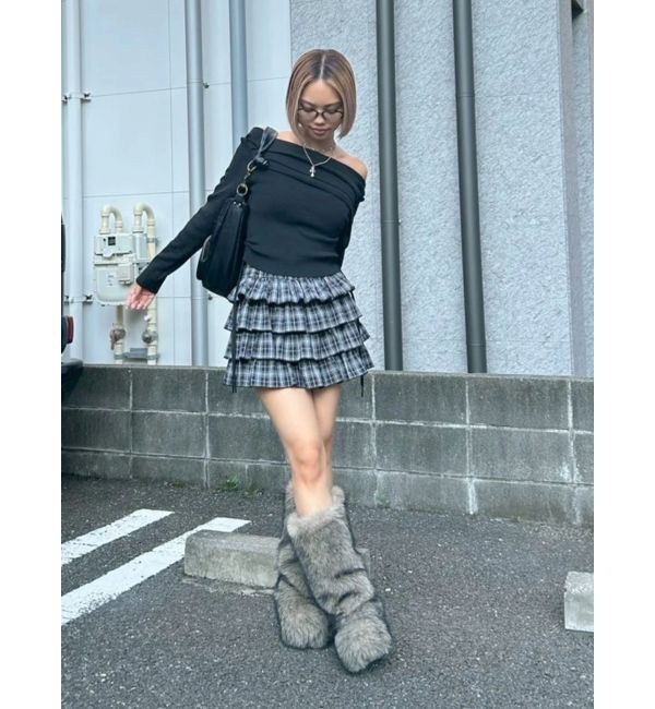 EVRIS「ファイクファーモンスターブーツ」|ロングブーツ|