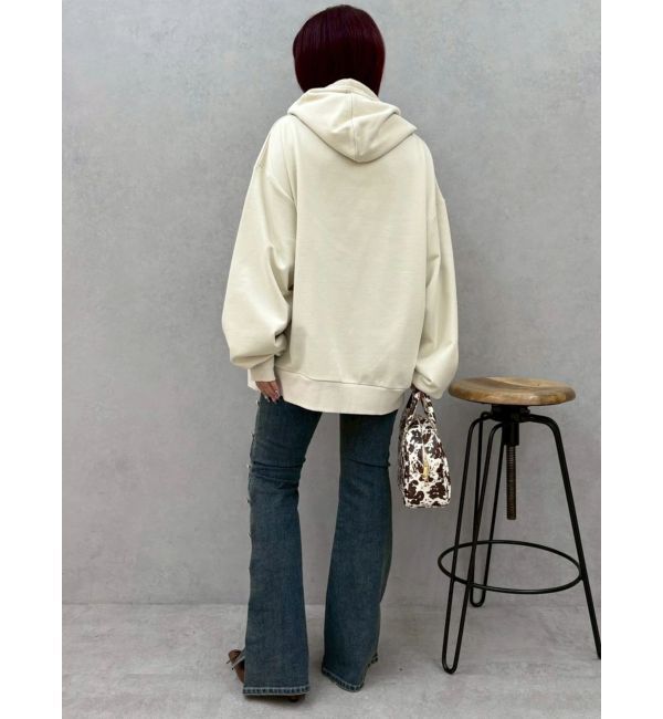 EVRIS「サイドビジューフレアデニムパンツ」|デニム|