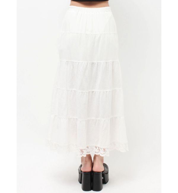 EVRIS「スリットロングティアードスカート」|スカート|