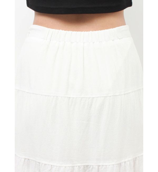 EVRIS「スリットロングティアードスカート」|スカート|