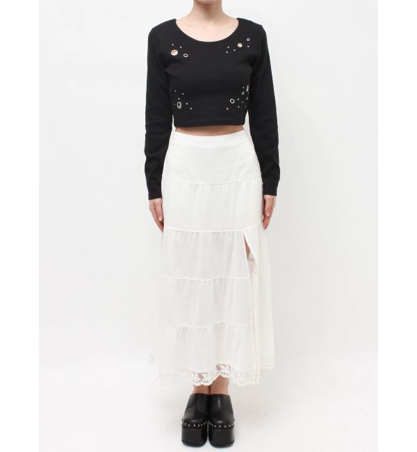 EVRIS「スリットロングティアードスカート」|スカート|