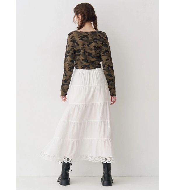 EVRIS「スリットロングティアードスカート」|スカート|