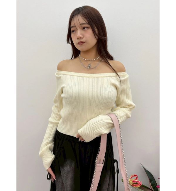 EVRIS「2WAYバックリボンニットトップス」|ニット・セーター|