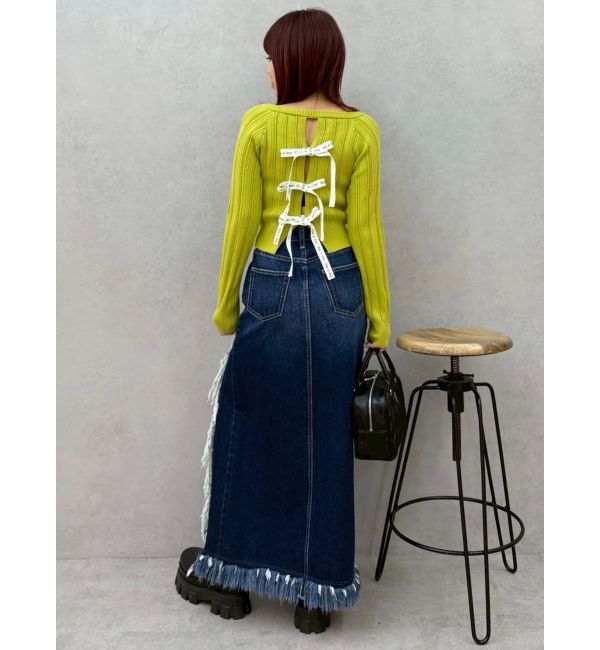 EVRIS「2WAYバックリボンニットトップス」|ニット・セーター|