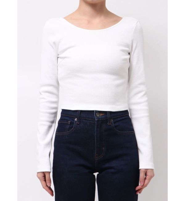 EVRIS「バックオープンショートリブトップス」|Tシャツ・カットソー|