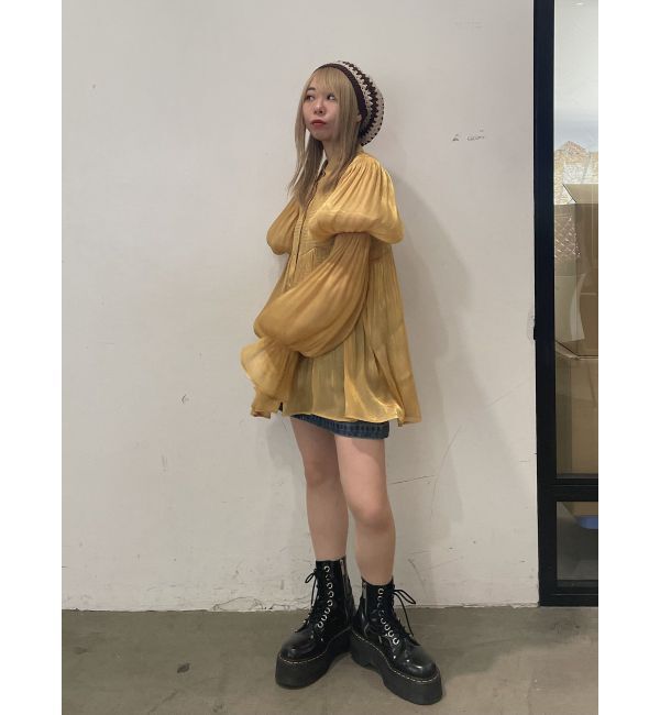 jouetie「ボリュームスリーブシアーシャツ」|シャツ・ブラウス|