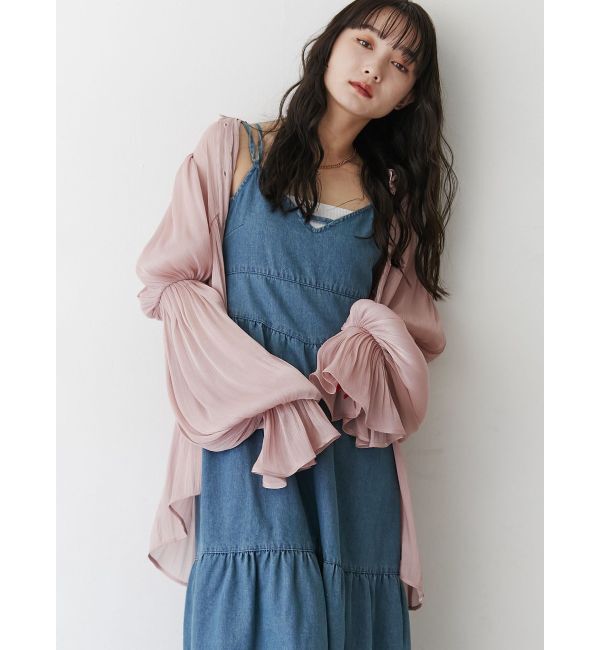 jouetie「ボリュームスリーブシアーシャツ」|シャツ・ブラウス|