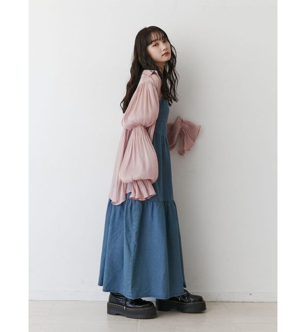 jouetie「ボリュームスリーブシアーシャツ」|シャツ・ブラウス|