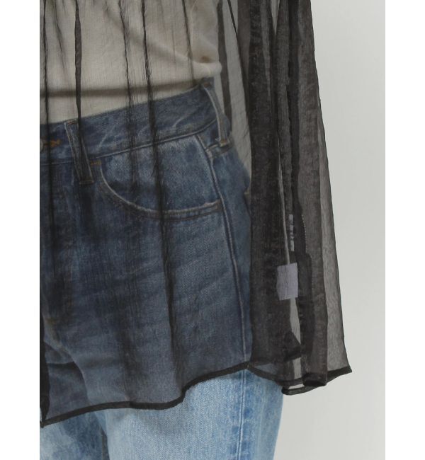 jouetie「ボリュームスリーブシアーシャツ」|シャツ・ブラウス|