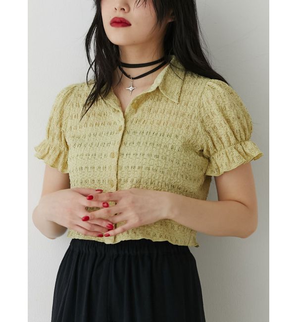 jouetie「レースパフスリーブブラウス」|シャツ・ブラウス|