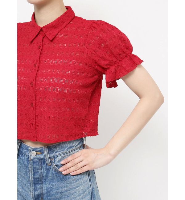 jouetie「レースパフスリーブブラウス」|シャツ・ブラウス|
