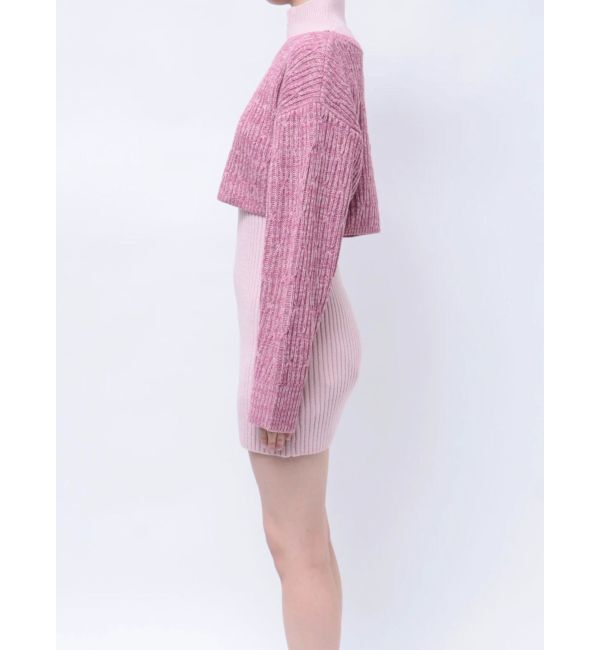 jouetie「レイヤードニットミニワンピース」|ワンピース|