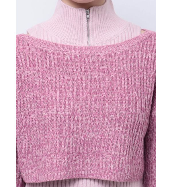 jouetie「レイヤードニットミニワンピース」|ワンピース|