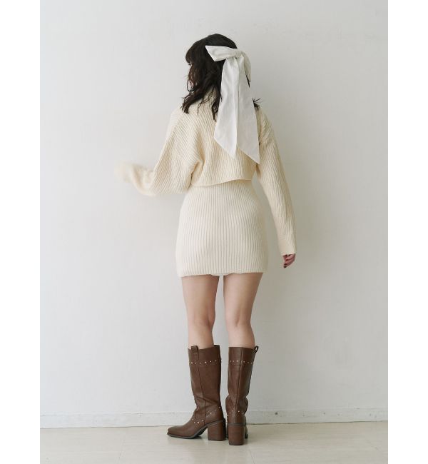 jouetie「レイヤードニットミニワンピース」|ワンピース|