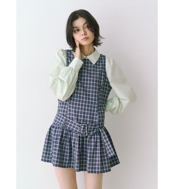 jouetie「シャツドッキングミニワンピース」|ワンピース|