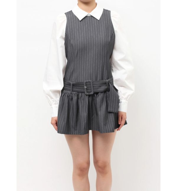 jouetie「シャツドッキングミニワンピース」|ワンピース|