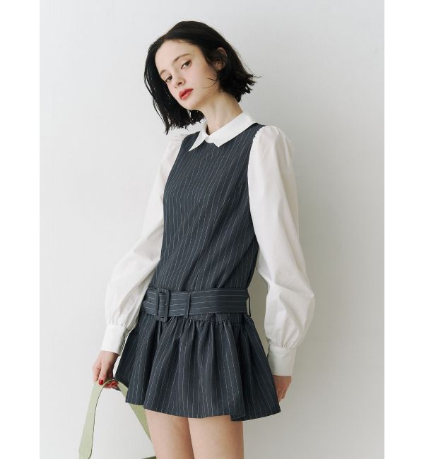 jouetie「シャツドッキングミニワンピース」|ワンピース|