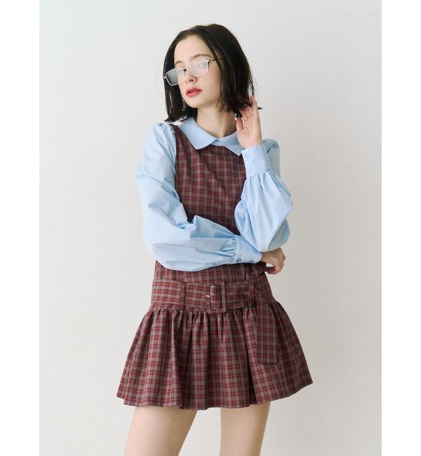 jouetie「シャツドッキングミニワンピース」|ワンピース|