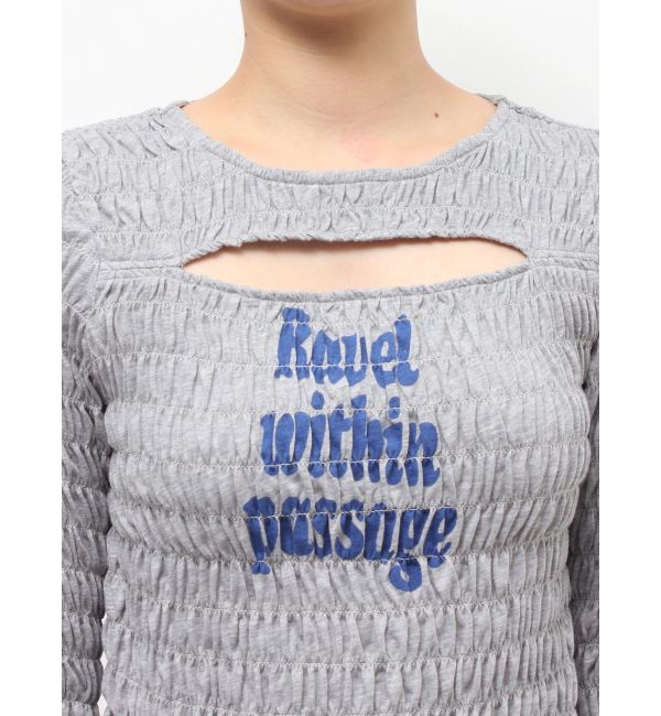 jouetie「カットアウトシャーリングトップス」|Tシャツ・カットソー|