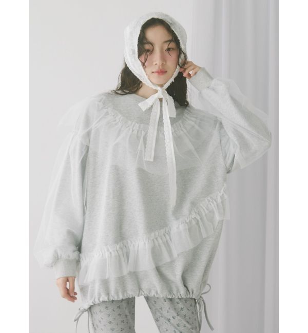 merry jenny「チュールパフスウェット」|スウェット・ジャージ|