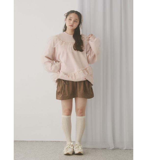 merry jenny「チュールパフスウェット」|スウェット・ジャージ|