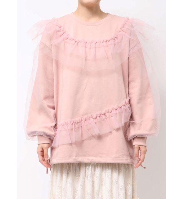 merry jenny「チュールパフスウェット」|スウェット・ジャージ|