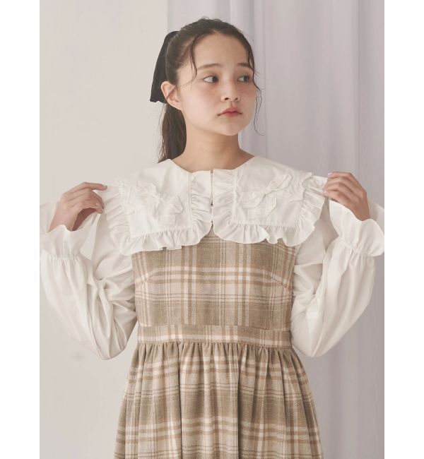 merry jenny「ribbonフリルカラーブラウス」|シャツ・ブラウス|