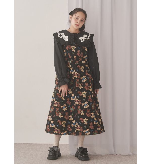 merry jenny「ribbonフリルカラーブラウス」|シャツ・ブラウス|