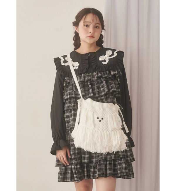 merry jenny「ribbonフリルカラーブラウス」|シャツ・ブラウス|